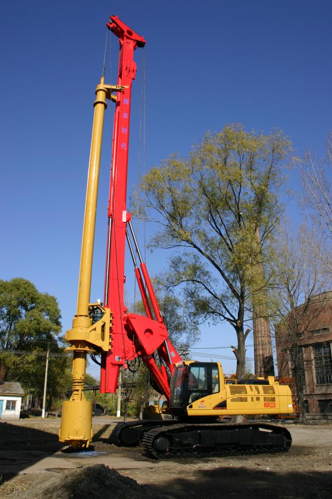 Rig Pengeboran Putar TR220 Spesifikasi Teknis Kedalaman Max pengeboran 60-66m Berat seluruh mesin 65T 0