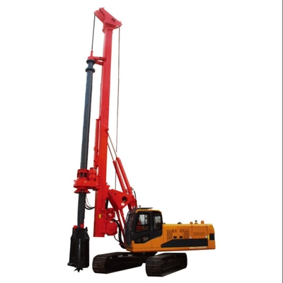 Rig Pengeboran Lubang Bor Hidrolik CFA Piling Rig 100kN.m untuk pengeboran mikro