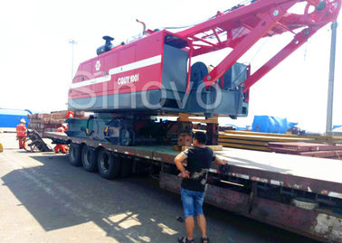 Derek Perayap Hidraulik CQUY100I 100Ton Lattice Boom Crane dengan Cummins QSL.9209/2000KW/rpm untuk dijual