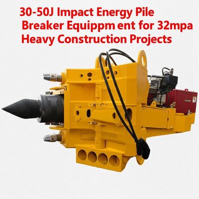 Pemutus tumpukan hidrolik dengan 30-50J Energi Dampak Tekanan 32mpa dan Aliran Minyak 200L/menit untuk Proyek Konstruksi Berat