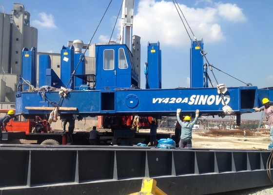 Blue Color VY120A konstruksi Hydraulic Static Pile Driver efisiensi tinggi